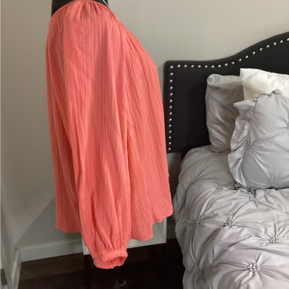 EUC - Coral Gauze Blouse - Size XXL - Wore a Few Times Only!!!! - Picture 2 of 8